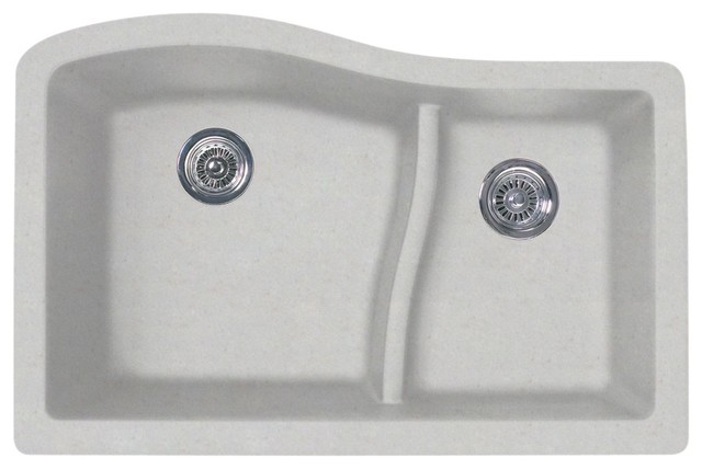 swan undermount 33 granite composite double bowl kitchen sink