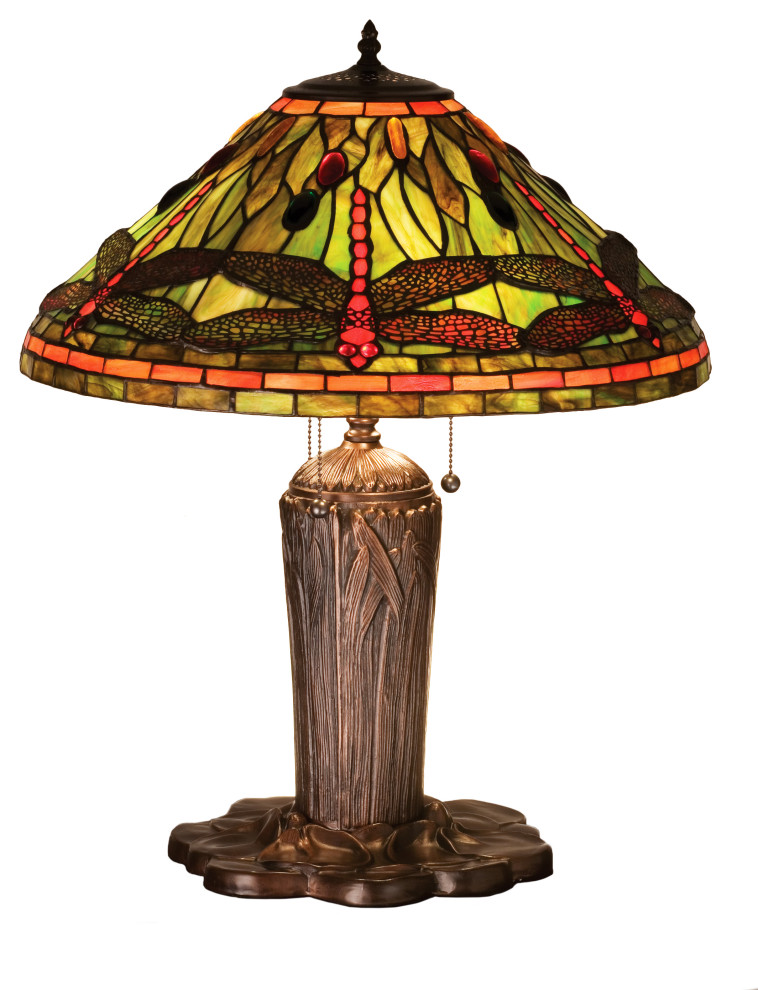 25H Tiffany Dragonfly Table Lamp