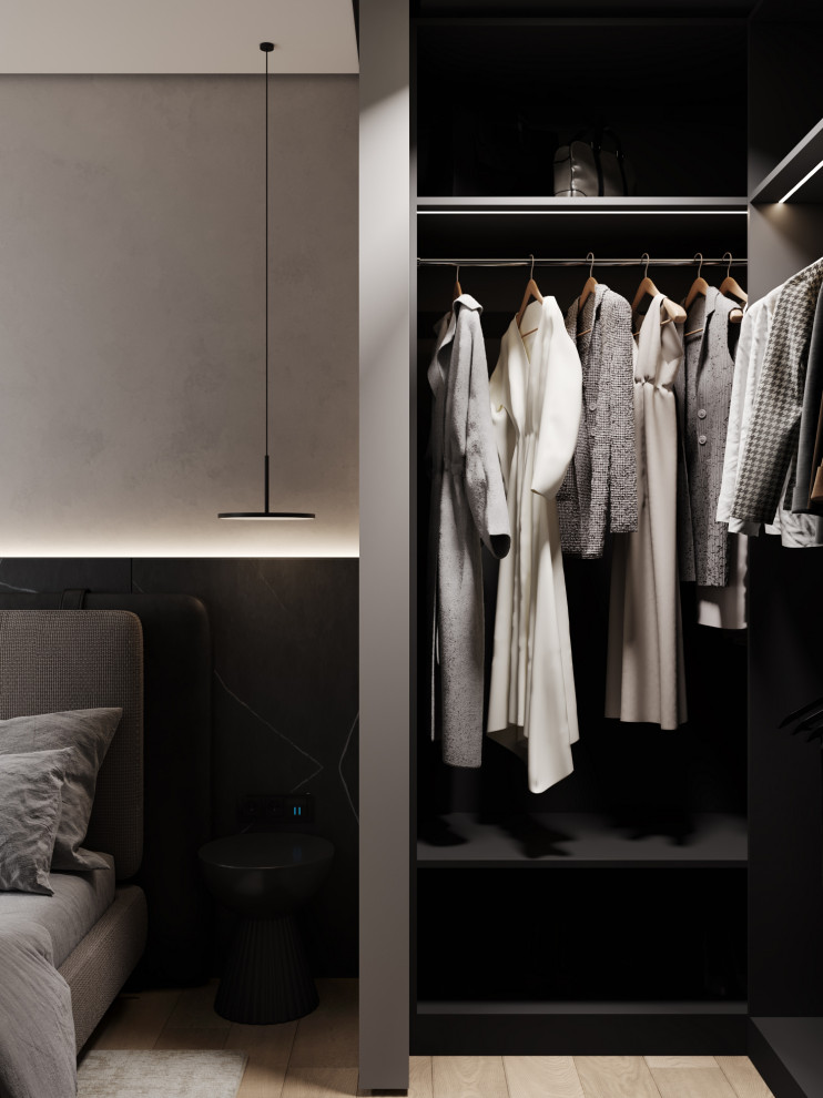 Брутальный современный интерьер, ЖК Румянцево Парк