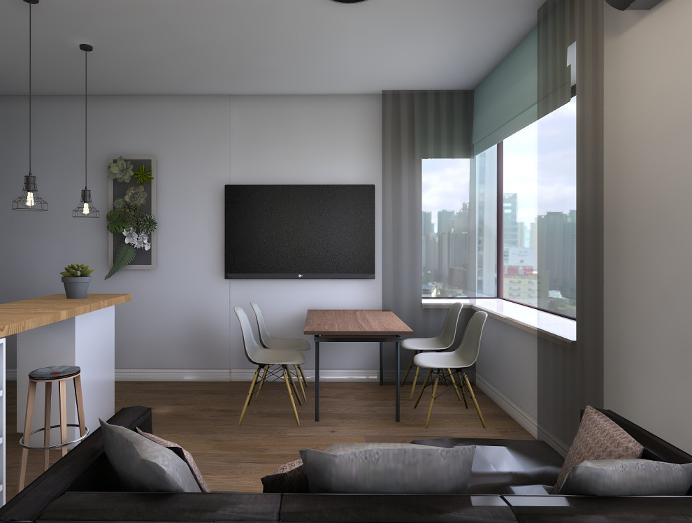 Квартира в стиле эко-минимализм 77 кв.м. в ЖК "Первый Московский Город Парк"