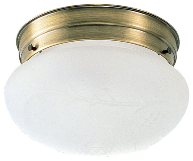 1 Light Antique Brass W Frost Etch Glass Ceiling Mount Traditional 1 Light Antique Brass W Frost Etch Glass Ceiling Mount