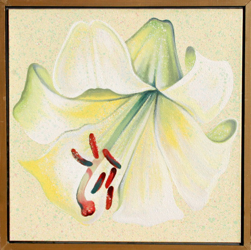 Lowell Blair Nesbitt, White Lily on White, Serigraph