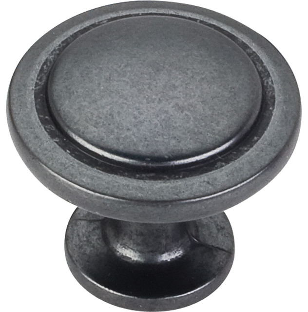3960 11/4 Inch Dia. Zinc Die Cast Knob, Gun Metal And Drawer
