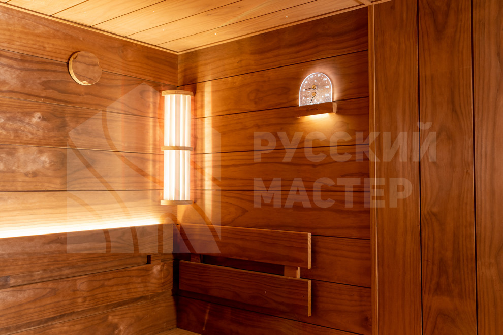 Фигурные 3D-полки и отделка из новозеландской сосны Пино Премио