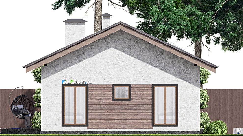 Проект одноэтажного дома 10х13м S100м2 F-14732