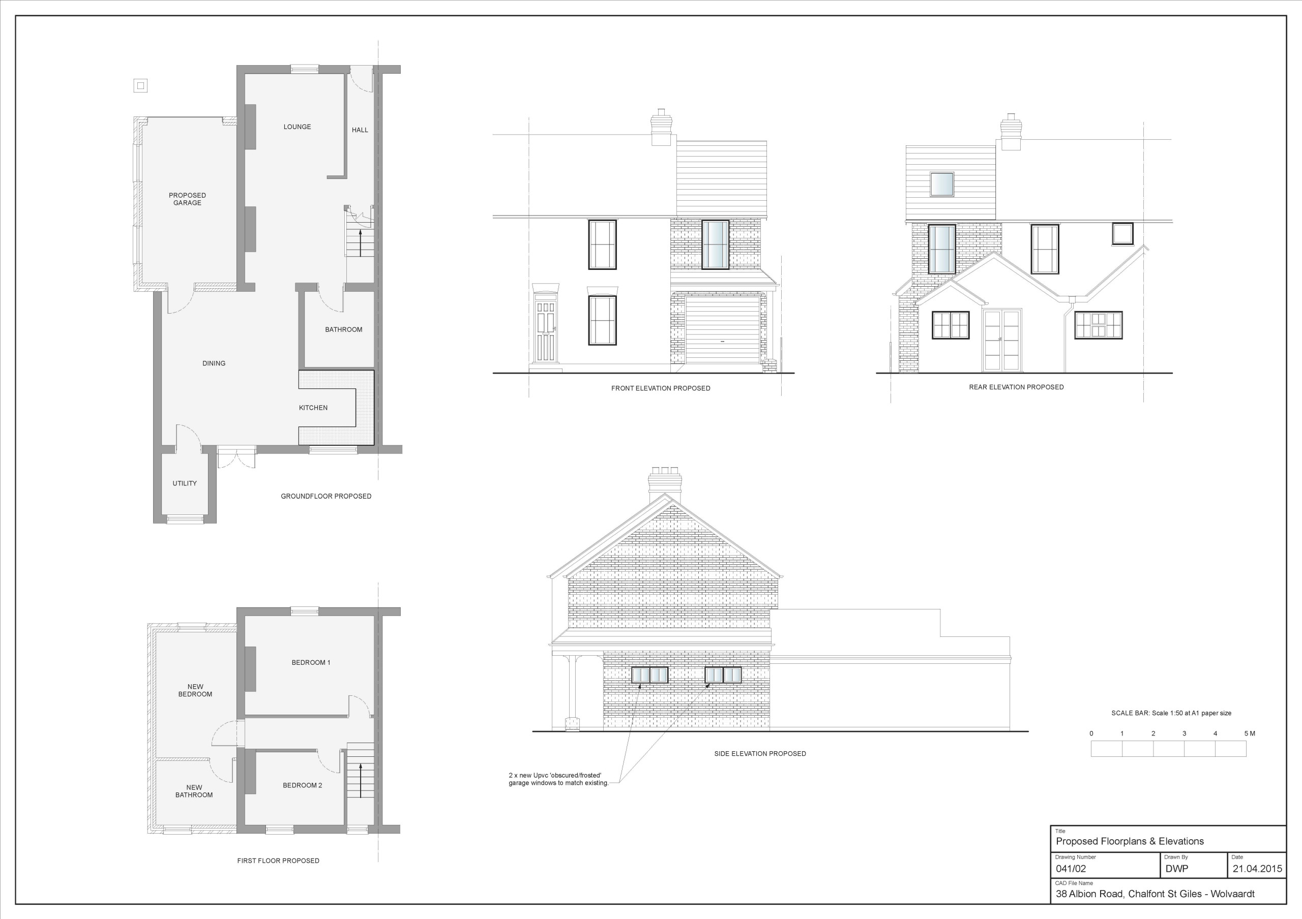 Drawing of Proposed Victorian House Extension