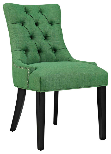 Regent Upholstered Fabric Dining Chair, Kelly Green