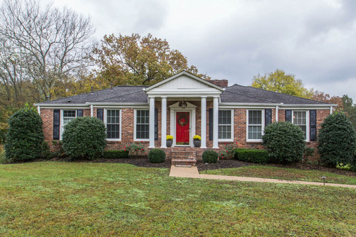 Change roofline ranch style house Change roofline ranch style house