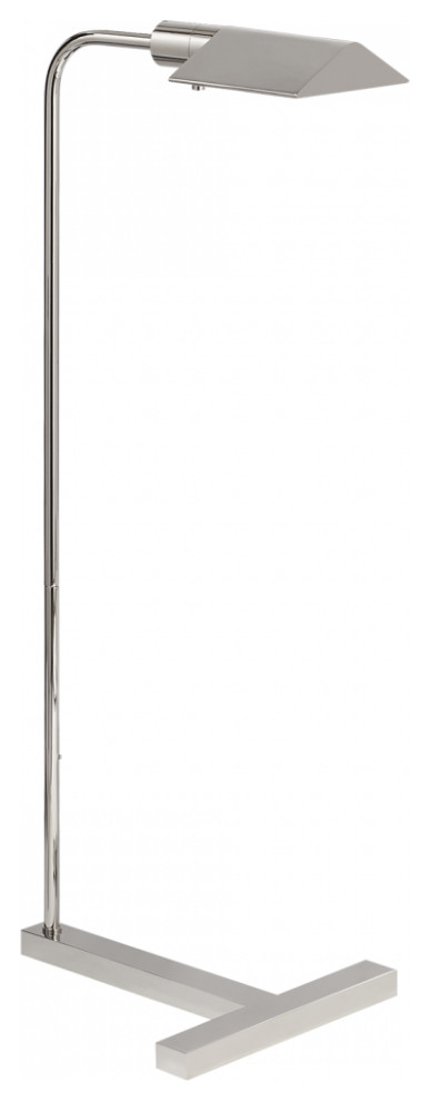 William Floor Lamp, 1-Light, Polished Nickel, 36.25"H (SP 1508PN 2N0FF)