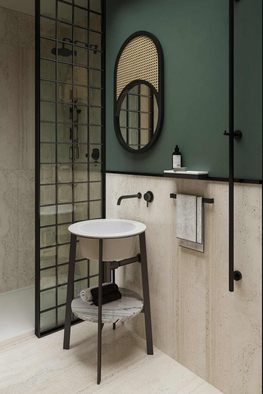 Визуализация трехкомнатной квартиры в ЖК Некрасовка