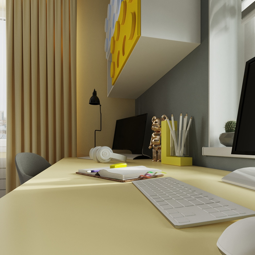 Проект детской комнаты для братьев школьников.