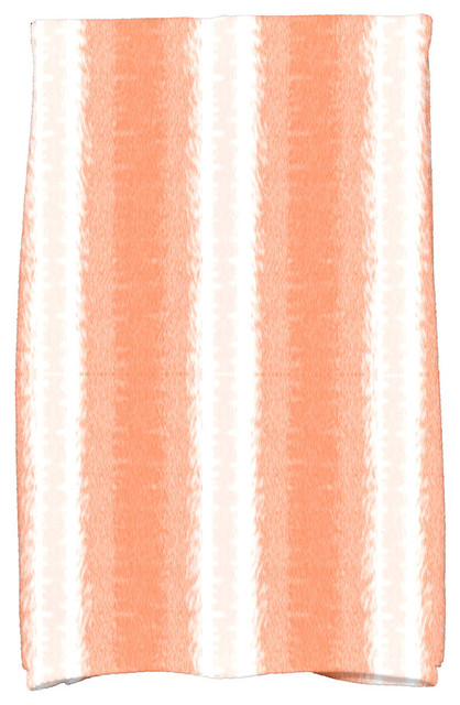 Sea Lines, Stripe Print Kitchen Towel, Orange