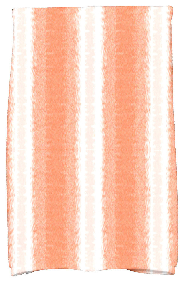 Sea Lines, Stripe Print Kitchen Towel, Orange