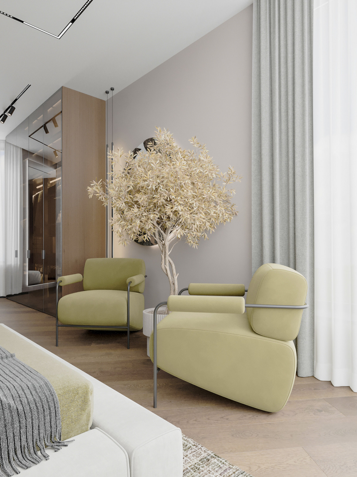 Загорожный Дом Мастер спальня