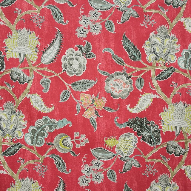 Fiction Cranberry Fabric, Yard