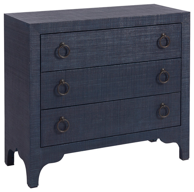 Balboa Island Raffia Hall Chest Transitional Accent Chests And