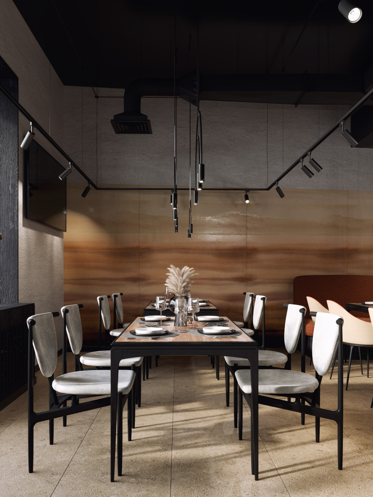 Дизайн-проект ресторана в современном стиле