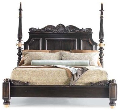 Hickory White Island Classics Queen Low Poster Bed