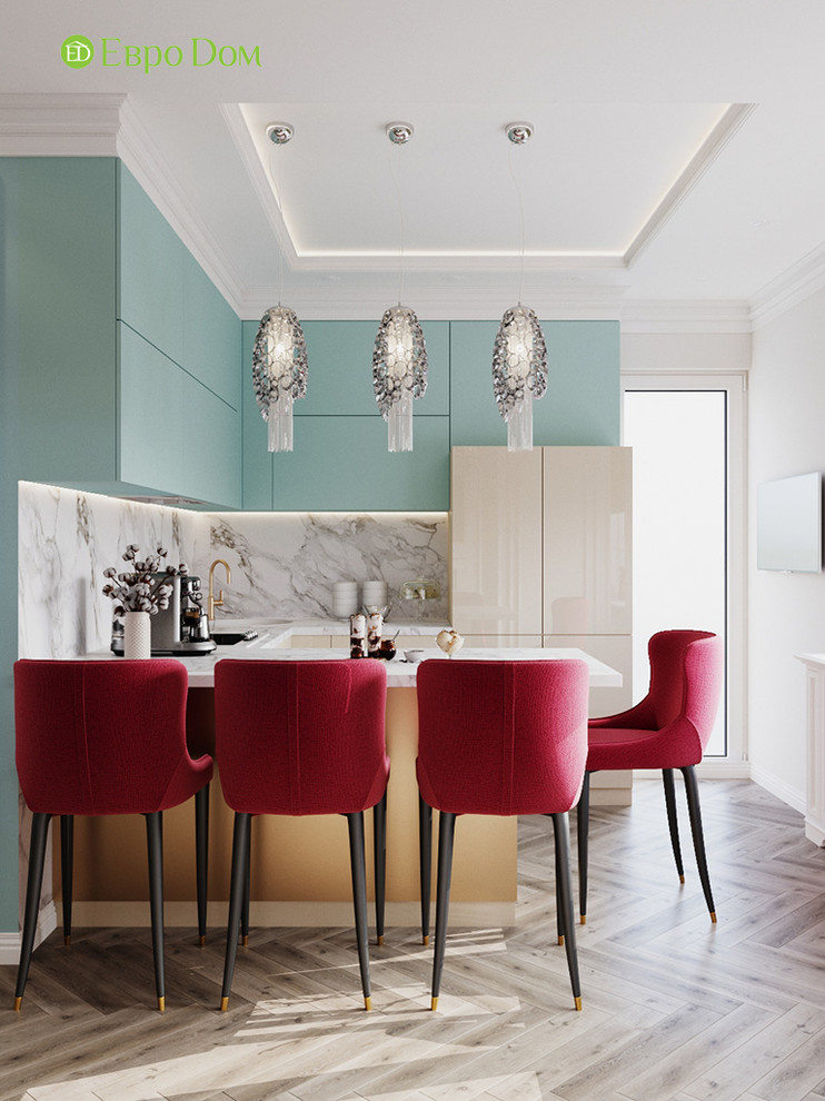 Дизайн четырехкомнатной квартиры 110 кв. м в стиле неоклассика. Фото проекта