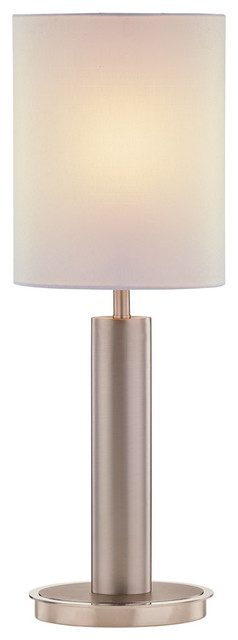 Brochure iets Sanctie Artiva USA Catriona 27" Modern Slim Oval LED Touch Table Lamp, Satin Nickel  - Transitional - Table Lamps - by Artiva | Houzz