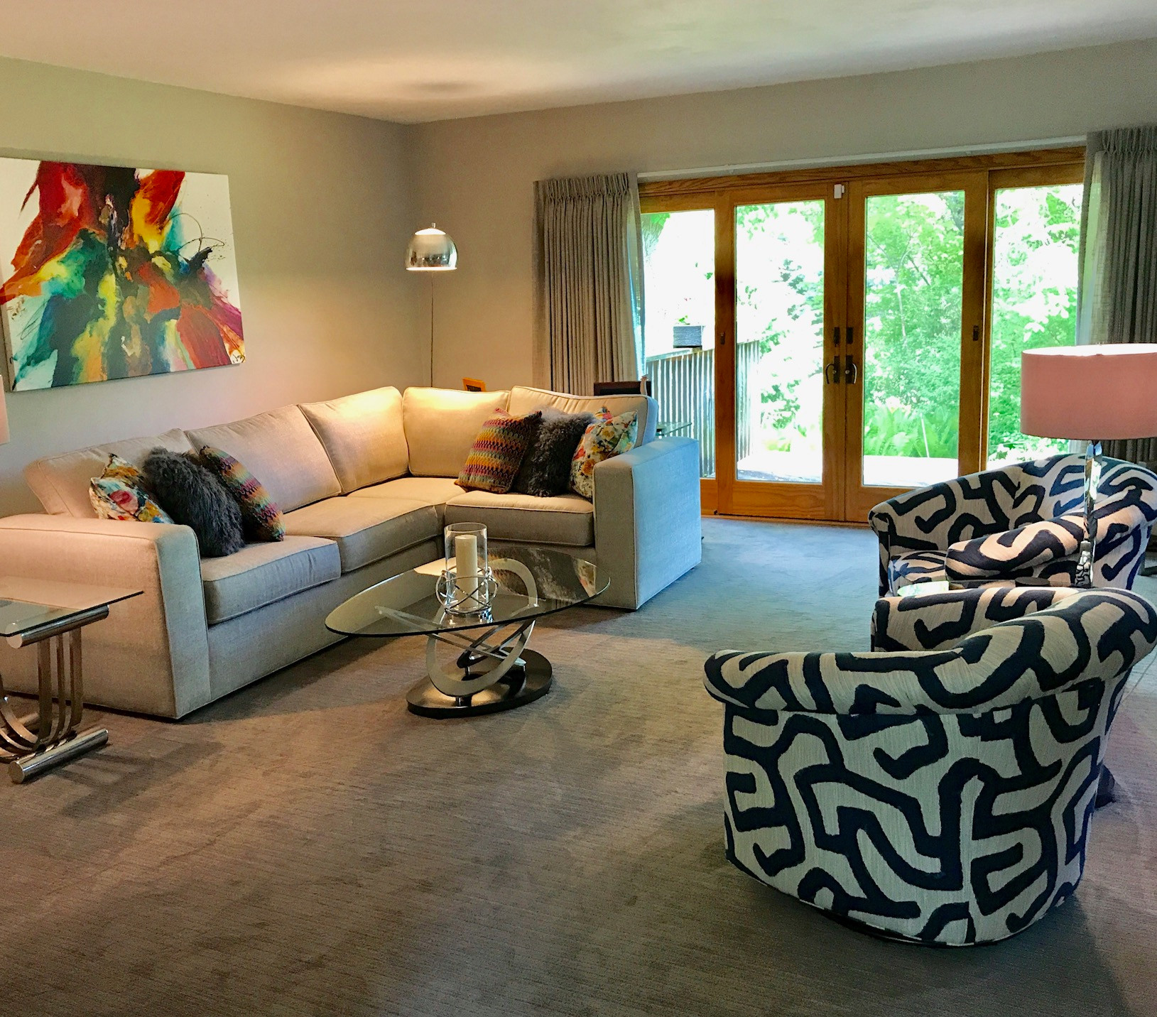 Updated Contemporary Living Room
