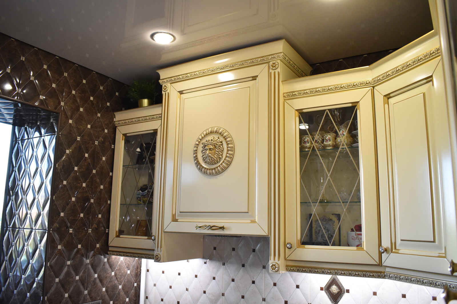 Кухня из массива бука, модель ЭКО