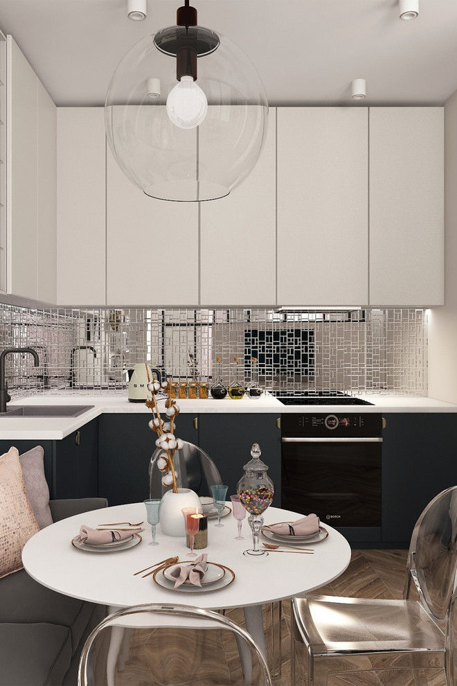 Дизайн-проект однокомнатной квартиры студии, площадью 40,4м.кв., в ЖК «Эталон» д