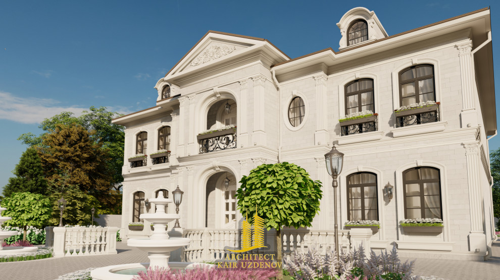 Проект дома в стиле Французский ренесанс