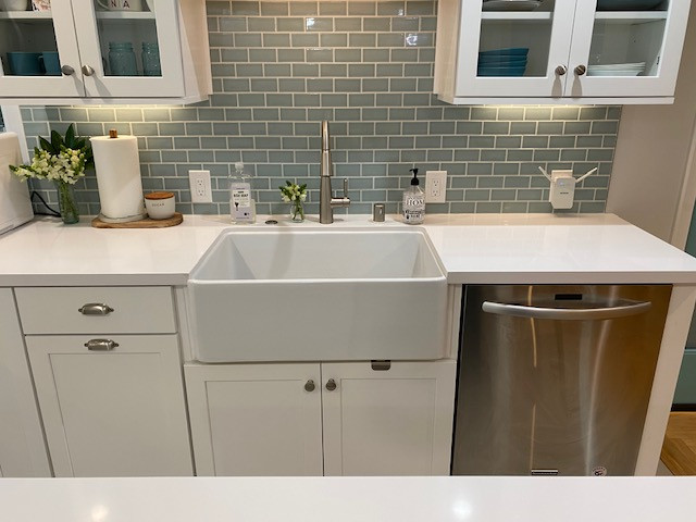Richmond Kitchen with Custom Handmade Backsplash