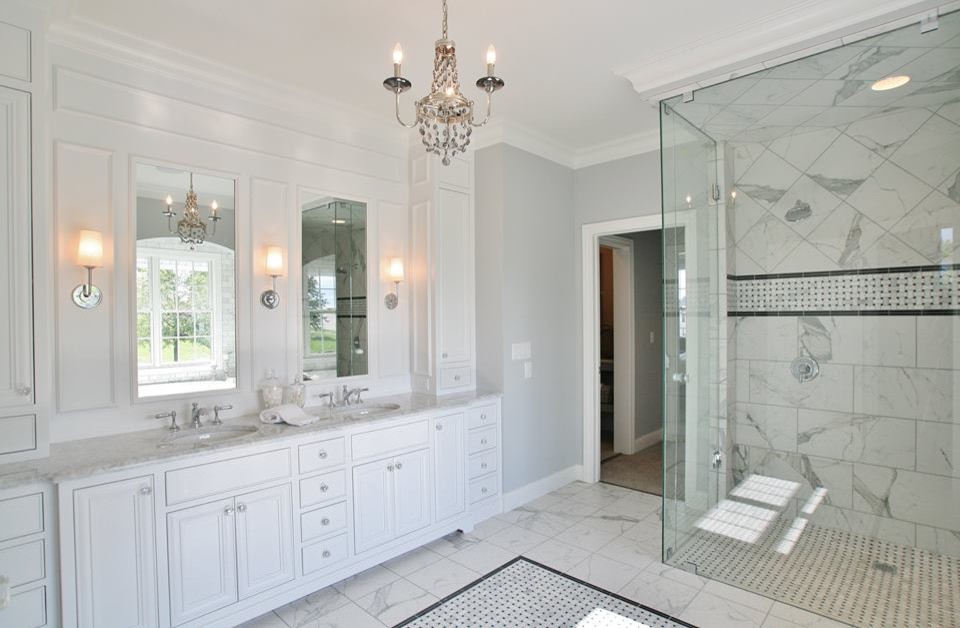 Inspiration for a transitional bathroom remodel in Chicago