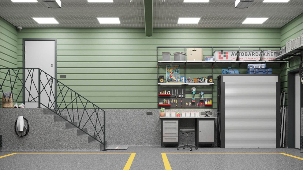 Проект №59: гараж 55 кв м (7,1х7,6м)