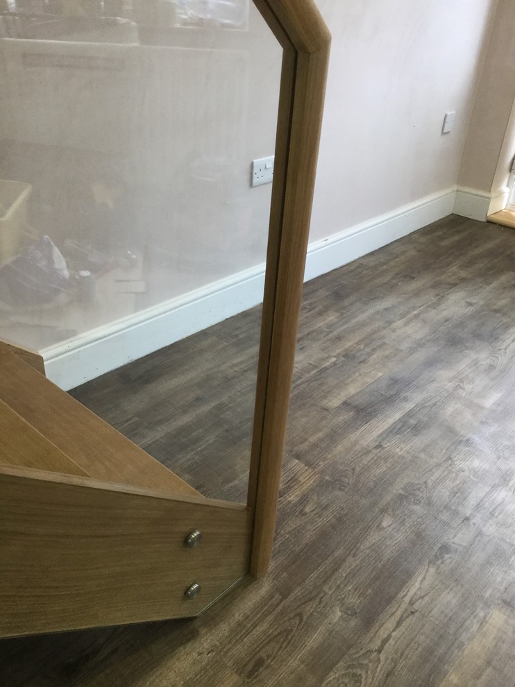 New Oak Staircase with Open Riser