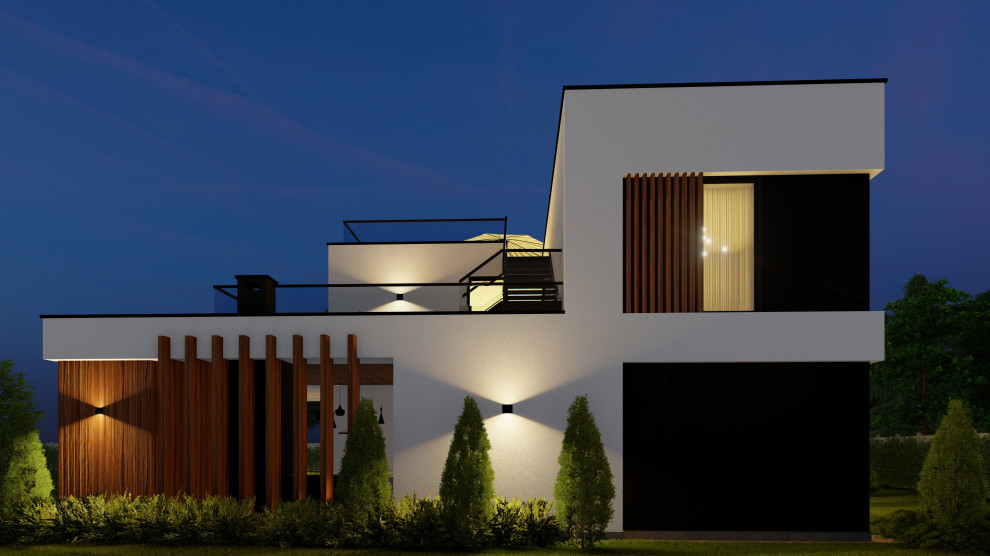 Частный жилой дом в современном стиле