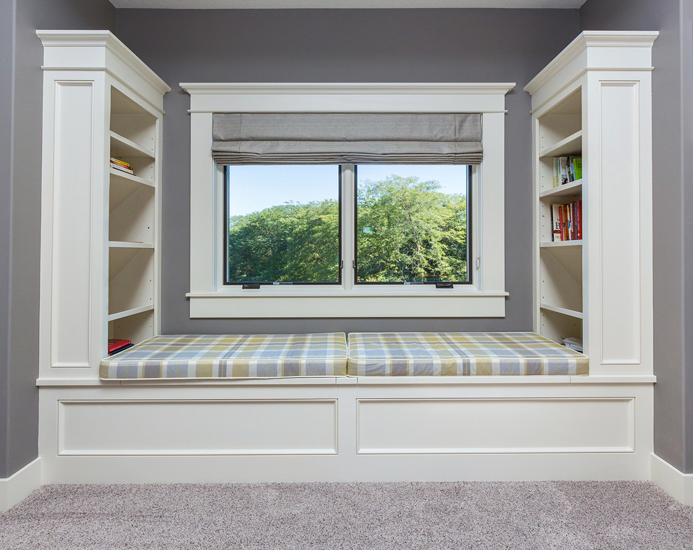 Inspiration for a transitional bedroom remodel in Cedar Rapids