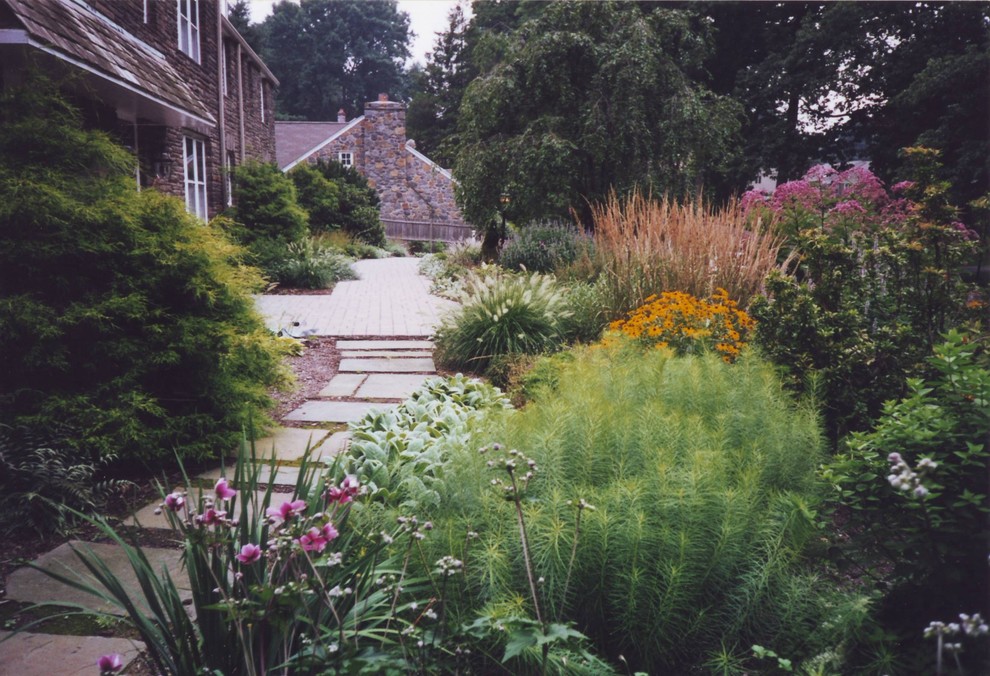 This is an example of a traditional garden in Philadelphia.