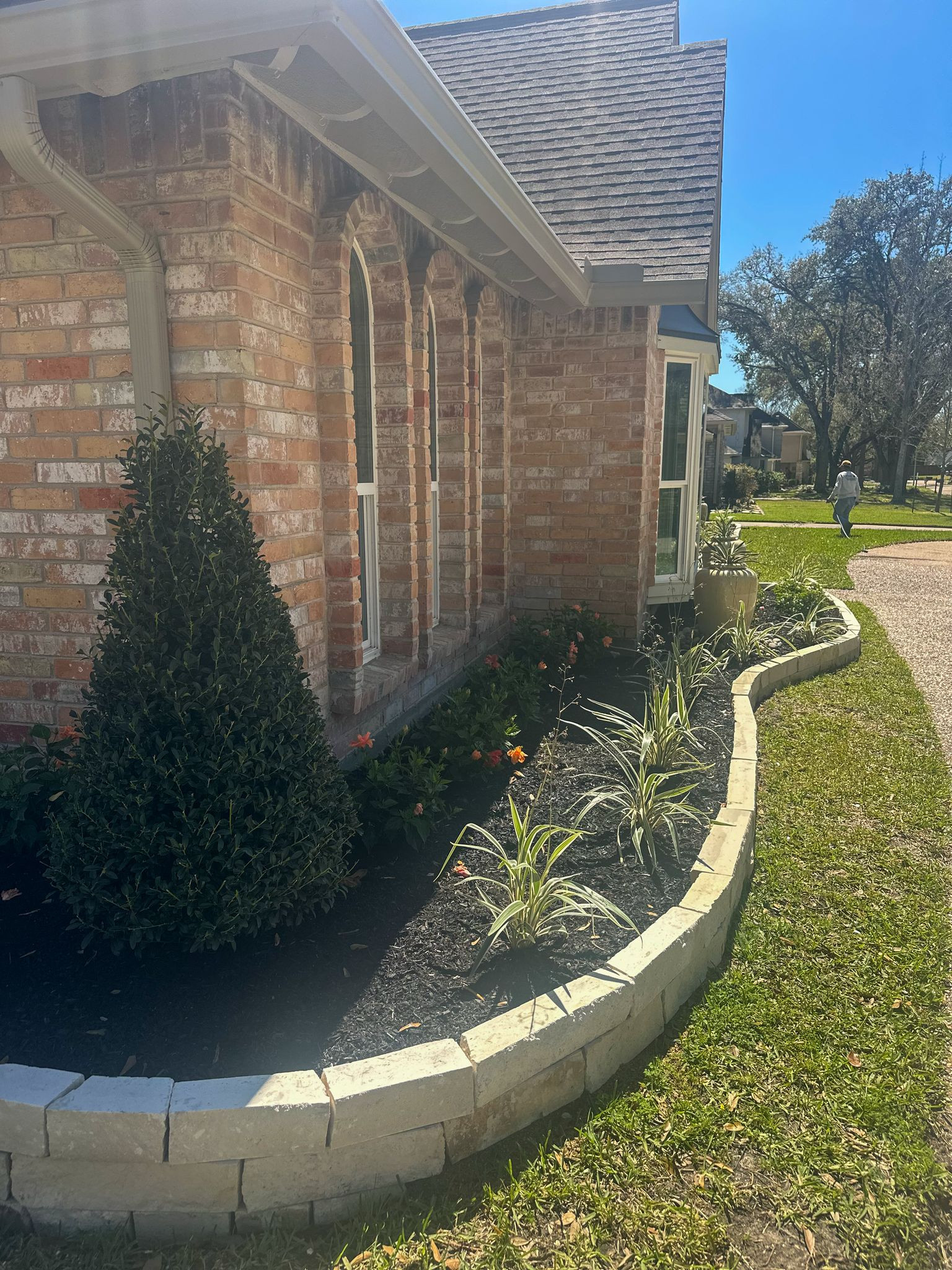 Front yard makeover at Durban Dr!