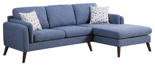 Founders Blue Fabric Sectional Sofa Chaise Midcentury Sofas By Lilola Home - Large Linen Fabric Sectional Sofa With Left Facing Chaise Lounge Founders Blue Fabric Sectional Sofa Chaise Midcentury Sofas By Lilola Home - Large Linen Fabric Sectional Sofa With Left Facing Chaise Lounge