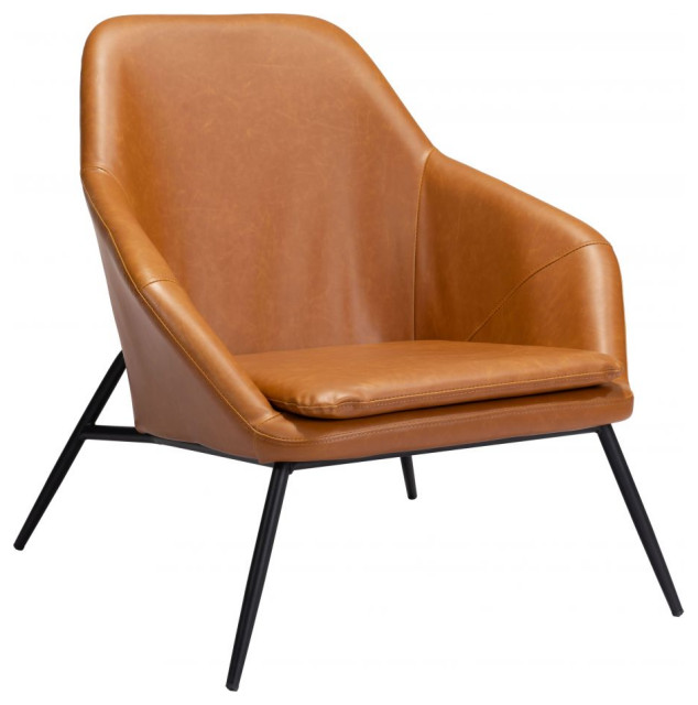Manuel Accent Chair Tan Modern Armchairs And Accent Chairs by
