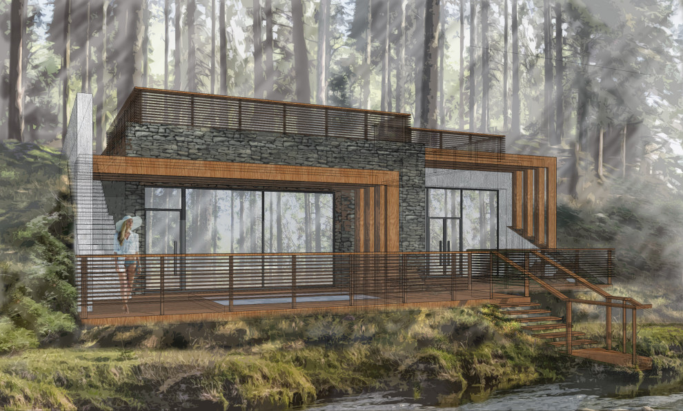 Эскиз подземной бани