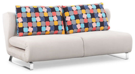 Conic Sleeper Sofa with Color Back Cushion