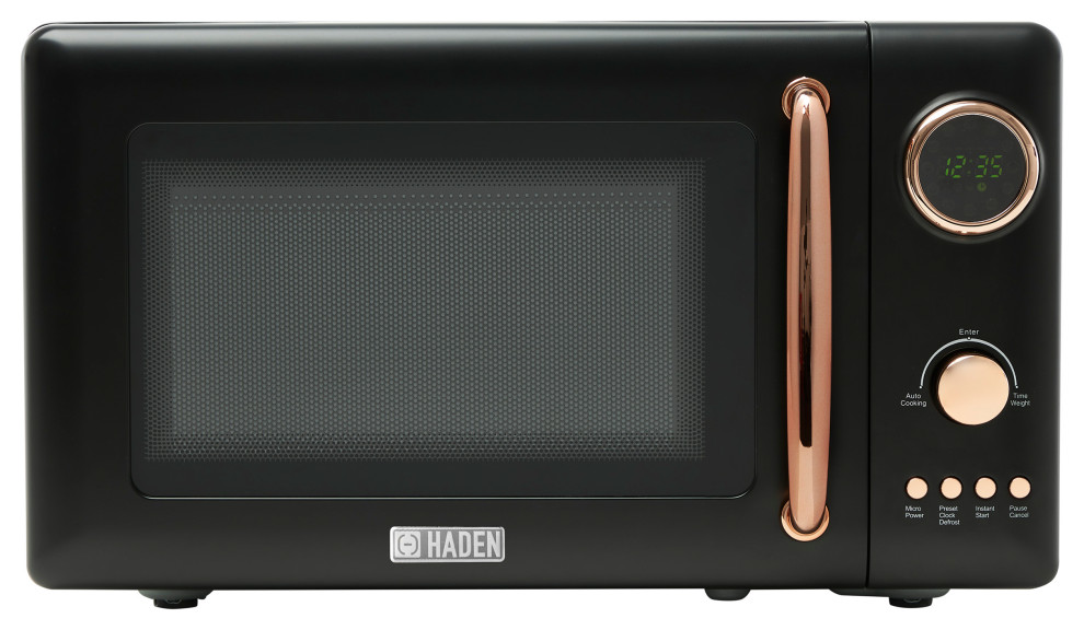 Haden 700-Watt .7 cubic.foot Microwave with Settings and Timer Black