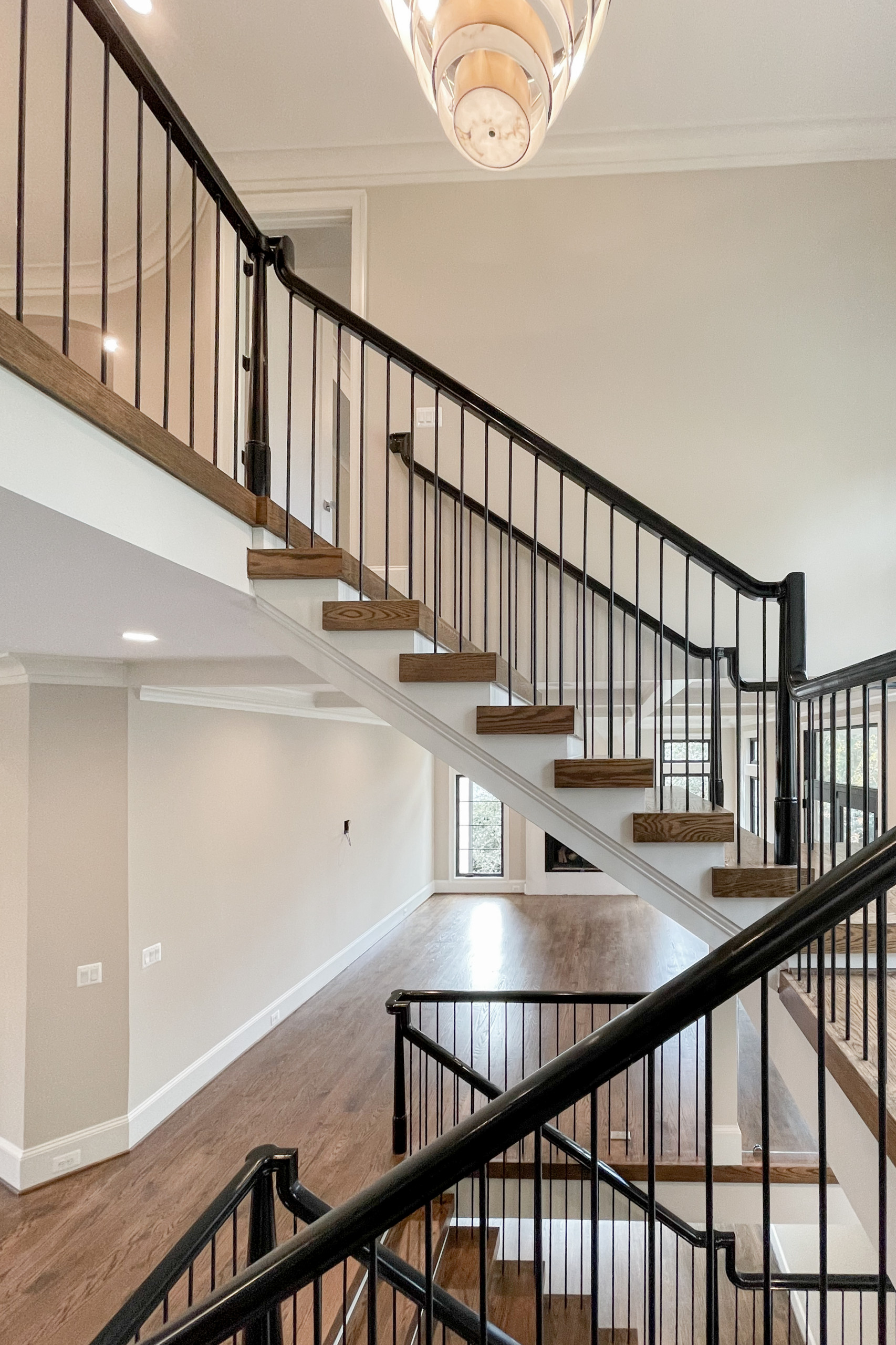 89_Eclectic and Edguy Staircase in French Contemporary Residence, McLean VA 2210