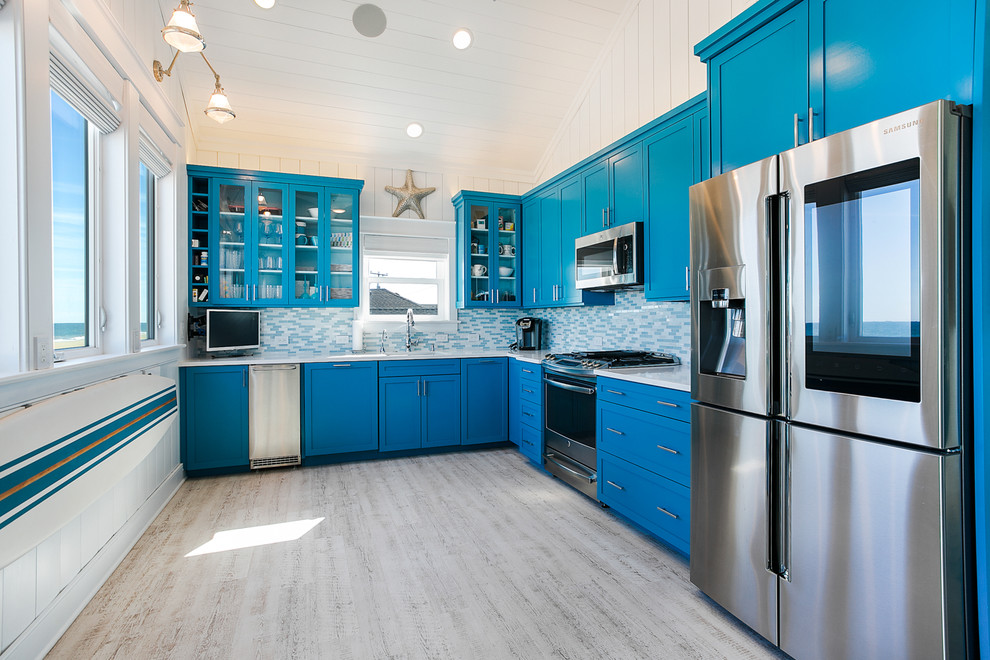 Inspiration for a mid-sized beach style kitchen in Other.