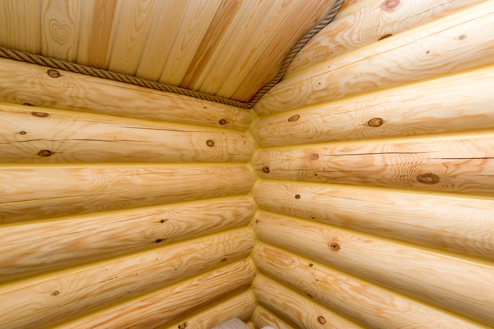 Баня из оцилидрованного бревна "Супонево"