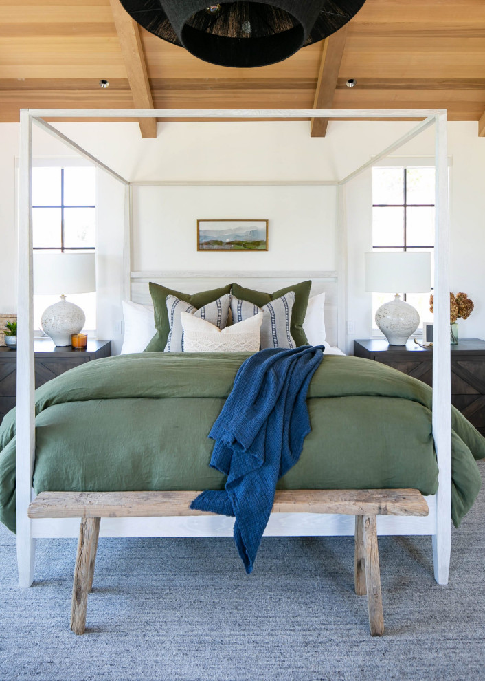 Photo of a country bedroom in San Luis Obispo.
