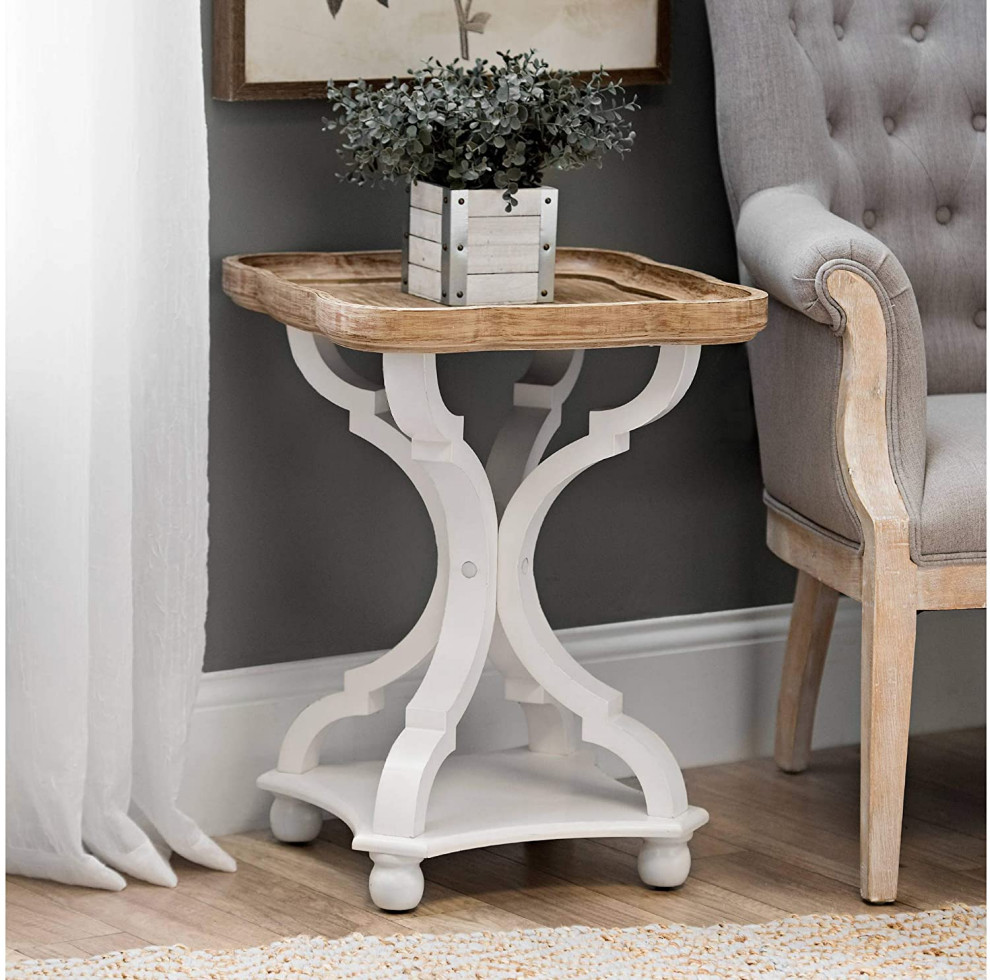 Rustic Farmhouse Accent End Table Contemporary Side Tables And End   Home Design 