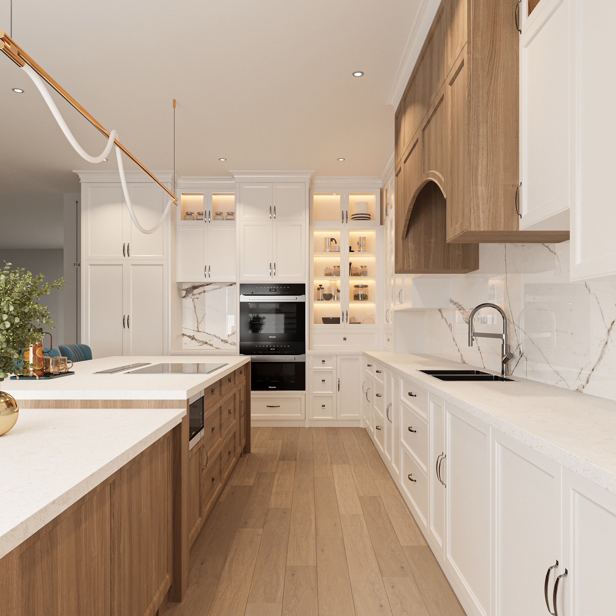 Modern Transitional Virtual Kitchen