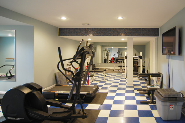  Exercise  room  Traditional Home  Gym New York by 