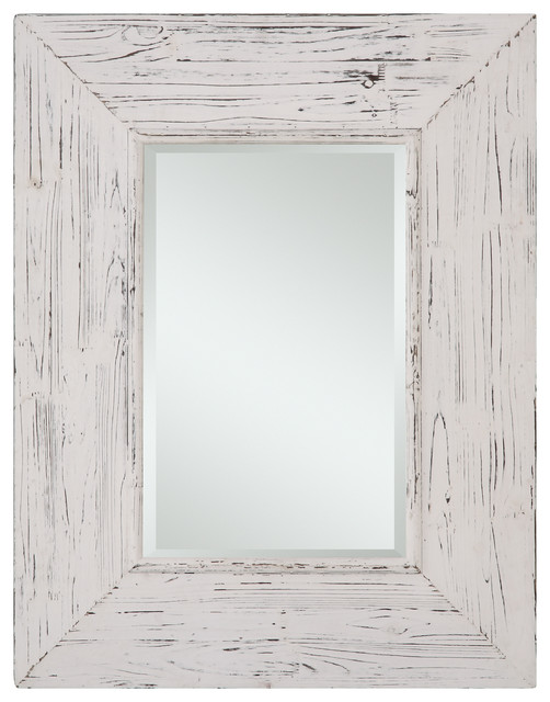 Cooper Clics Wilkes Mirror Distressed White Farmhouse Wall Cooper Clics Wilkes Mirror Distressed White