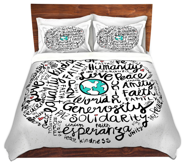 Dianoche Designs Duvet Covers Twill By Pom Graphic Design Dianoche Duvet Covers Twill By Pom Graphic Design Positive Messages Contemporary